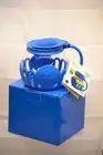 BLUE MINI-POP POPCORN POPPER FOR MICROWAVE NIB