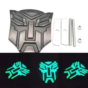 3D Metal Grill Glossy Black Transformers Autobot Badge Mount Front Grille Emblem (for: Chevrolet)