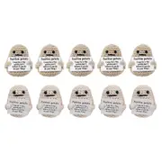 10PCS Cute Positive Potato Emotional Support Pickle with Cards and Bags Crochet Doll Plush Toy