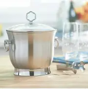 Princess House Stainless Steel Ice Bucket With Lid (3618) New!