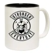 Stronger Evryday Gym Bodybuilding Weights Mug Cup
