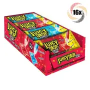 Full Box 16x Packs Juicy Drop Pops Assorted Chewy Taffy Sour Gel Candy | 2.36oz