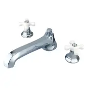Kingston Brass KS430.PX Metropolitan Deck Mounted Roman Tub - Chrome