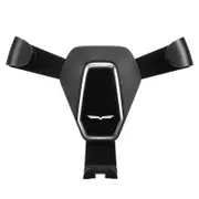 Universal Gravity Linkage Auto Lock Multi-angle Rotation Car Air Vent Holder Stand for Mobile Phone BLACK COLOR