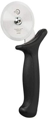 Millennia Pizza Cutter with Black Handle, 2.75 Inch Wheel, Stainless Steel