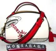 Coach C6976 X Keith Haring Disney UFO Mickey Mouse Serena Satchel Bag NWT $350