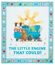 THE LITTLE ENGINE THAT COULD! * QUILT PANEL * NEW * FREE POST * SO CUTE *