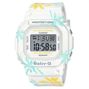 【CASIO 卡西歐】美國西岸海灘風情 電子女錶 樹脂錶帶 白色錶面(BGD-560CF-7D)