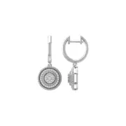 Lab Grown Diamond Composite & Cluster Drop & Dangle Earrings 10K White Gold