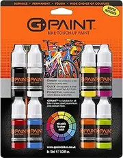 G-Paint Bike Paint - Touch-Up Paint Kit for Scratched or Chipped Frames - 8 Pack of 10ml Bottles. Mix to Color Match. Includes Applicator Brush 0.34 Fl Oz (Pack of 8)