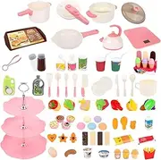 Toddler Kitchen Set | Educational Learning Game,Interactive Learning Play Kitchen Toys Pretend Food Set for Kids Indoor Outdoor Classroom Daycare Playroom