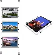 A3(Landscape) Real Estate Office Window Hanging Acrylic Poster Frame Crystal Led Light Box Sign Display Holder