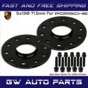 2PC 5x130 10mm Hub Centric Wheel Spacers For Porsche 911 Comes With Lug Bolts (for: Audi)