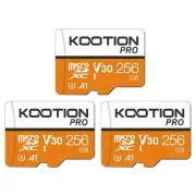 256GB Micro SD Card 3Pack,TF Card Micro SDXC Memory Card V30 A1 App Performan...