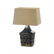 Telbix Lighting Hisken Ceramic Table Lamp - Black / Cream