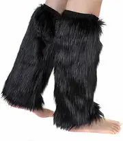 ECOSCO One Pair Women WARM SOFT COZY FUZZY Faux Fur Leg Warmer Boot Cuff Cover