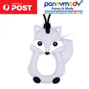 Children Jewellery Grey Fox Sensory Chew Necklace Autism chewy Necklace ADHD SPD