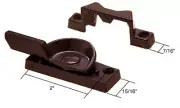 CRL F2552 Bronze Window Sash Lock with 2" Screw Holes