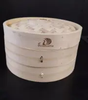 DoSensePro 2 Tiers Bamboo Steamer Set