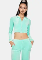 Minty Detention Velour Tracksuit