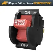 POWERTEC Toggle Safety Switch 110V 220V Push Button On/Off (71353)
