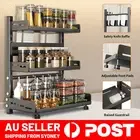 3 Tiers Spice Rack Kitchen Condiment Storage Holder Seasoning Stand Shelf AU