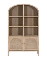 Essentials For Living Cane Storage Bookcase