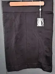 OROTON LUXE HALF SLIP SKIRT Large Nylon Blend Jet Black NWT