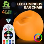 Changing LED Light Up Furniture Round Egg Shape Chair Pub Club Lounge Party Seat