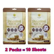 2 Pack X 5 sheets PINNARA Jasmine Rice Facial Mask
