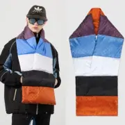 NEW $1,190 GUCCI Lucy Color Block NYLON GG LOGO Cashmere-Filled SPORTY SCARF