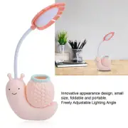 (White Light)LED Desk Lamp USB Charging Snail Animal Eye Protection Table JJ