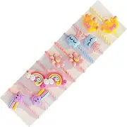 Kids Rubber Bands for Hair | Trendy Soft Elastics Hair Bands Girls Hair Rope - Compact Elastic Hair Ties Girls Hair Accessories Colored Hair Rubber Bands for Kids