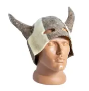 New FELT HAT Banya SAUNA WOOL Viking helmet chapeau Gift for him