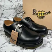 DR MARTENS Womens Black 1461 PW Oxford Shoes SIZE UK6 EU39 BNIB Plain Welt