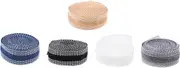 5Pcs Iron Hemming Tape for Jeans and Pants Self Adhesive Clothing Decor No Sew Decorative Tape Grey Easy to Use Safe