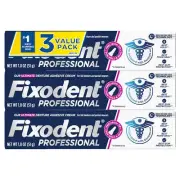 Fixodent Professional Ultimate Denture Adhesive Cream for Full and Partial De...