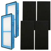 2 True HEPA Filters + 4 Carbon Booster Filters, for Holmes HAP702 HAP706 HAP716
