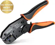 Ratchet Crimping Tool AWG20-10 Wire Terminal Plier Electrical Connector Crimper