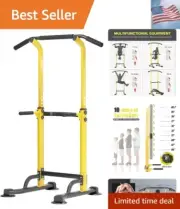 Power Tower Pull Up Bar Station, Free Standing Pull Up Rack Dip Station for H...