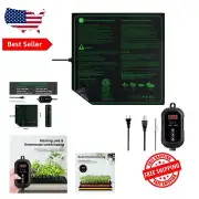 20" x 20" Waterproof Seedling Heat Mat with Digital Thermostat – ETL Certified