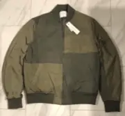Topman Men’s Two-Tone MA1 Bomber Jacket Green $128 New