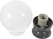 Garden Globe Lampshade Acrylic Globe Lampshade Globe Light Covers Lamp Shades Light Globe Garden Lampshade Light Bulbs for Ceiling Fan White Replace Aluminum Chandelier Shade/1074