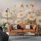 3D Flower Abstract Art Self-adhesive Removeable Wallpaper Wall Mural