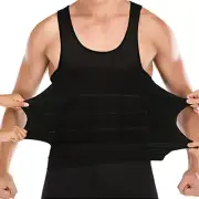 Men's Compression Shirt to Hide Gynecomastia Moobs Slimming Shaper Vest Tank Top