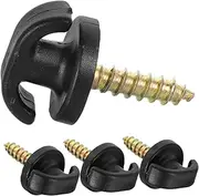 BELLIFFY Car Trunk Retrofit Hook Set 4pcs Flat Upright Cargo Net Hooks Easy Install for Bags Luggage