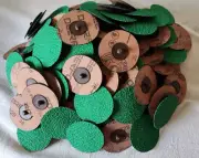 ROLOC DISCS | 3" 36 GRIT | TYPE-R | OUTLASTS 3M GREEN CORPS | QTY: 200 | USA