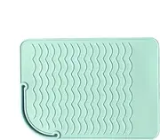 Pad for Curling Iron - Flat iron heat protection pad, Silicone Heat-Proof Flat Cover Mat, Travel Curling Hot tool protector for Irons, Hair Straightener, Irons
