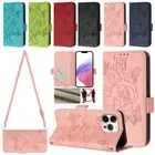 Leather Wallet Case For iPhone 16 15 14 13 12 11 Pro XS Max XR 8 Plus Flip Cover