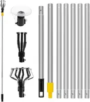 Proxima Direct 2.6M/8.5FT Light Bulb Changer for High Ceilings with 1.2-8.5FT Telescopic Extension Pole with Baskets and Suction Cup, High Reach Light Bulb Changer with Pole - Light Bulb Removal Tool
